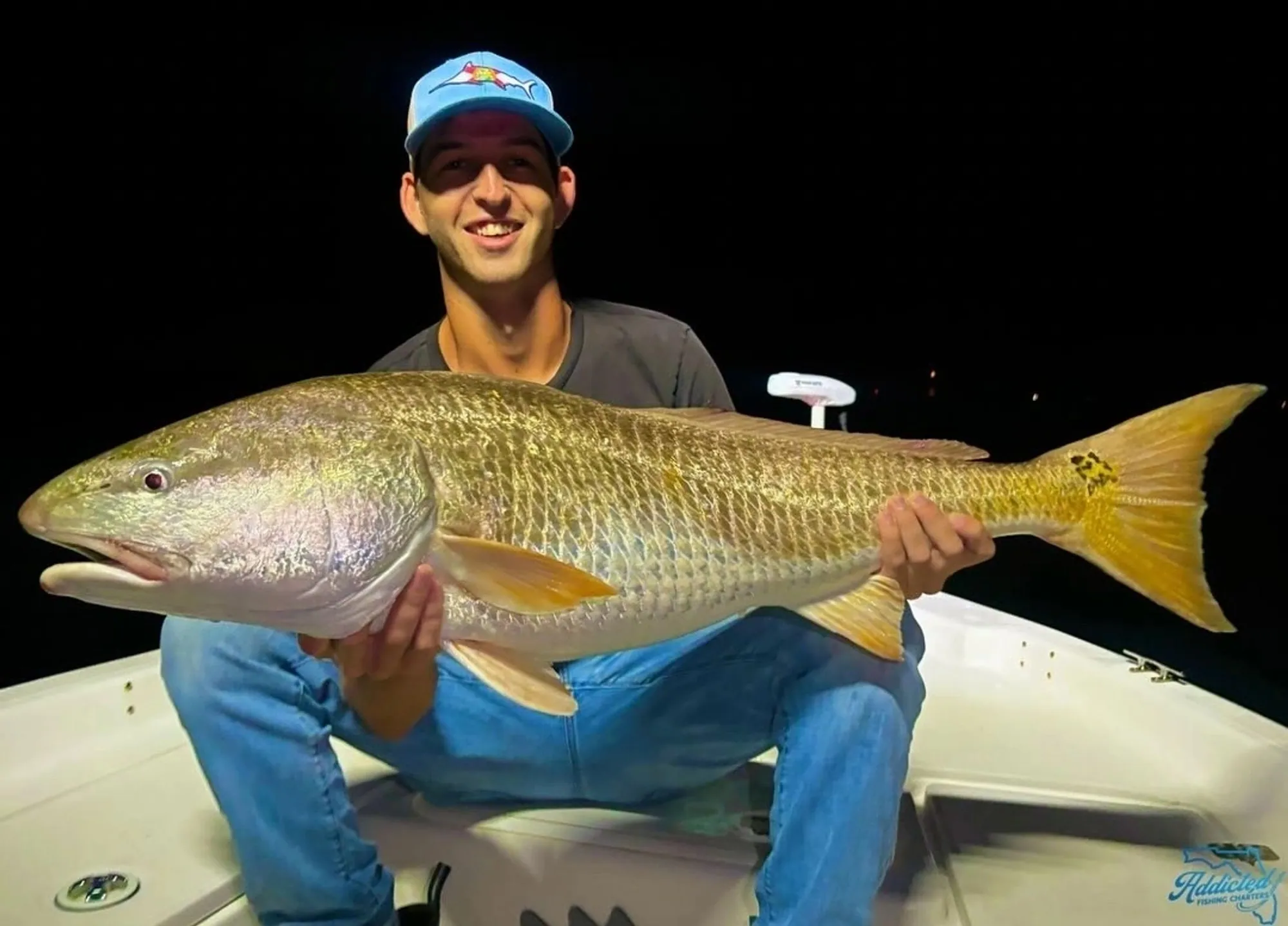 Big black drum caught on a New Smyrna Beach inshore charter