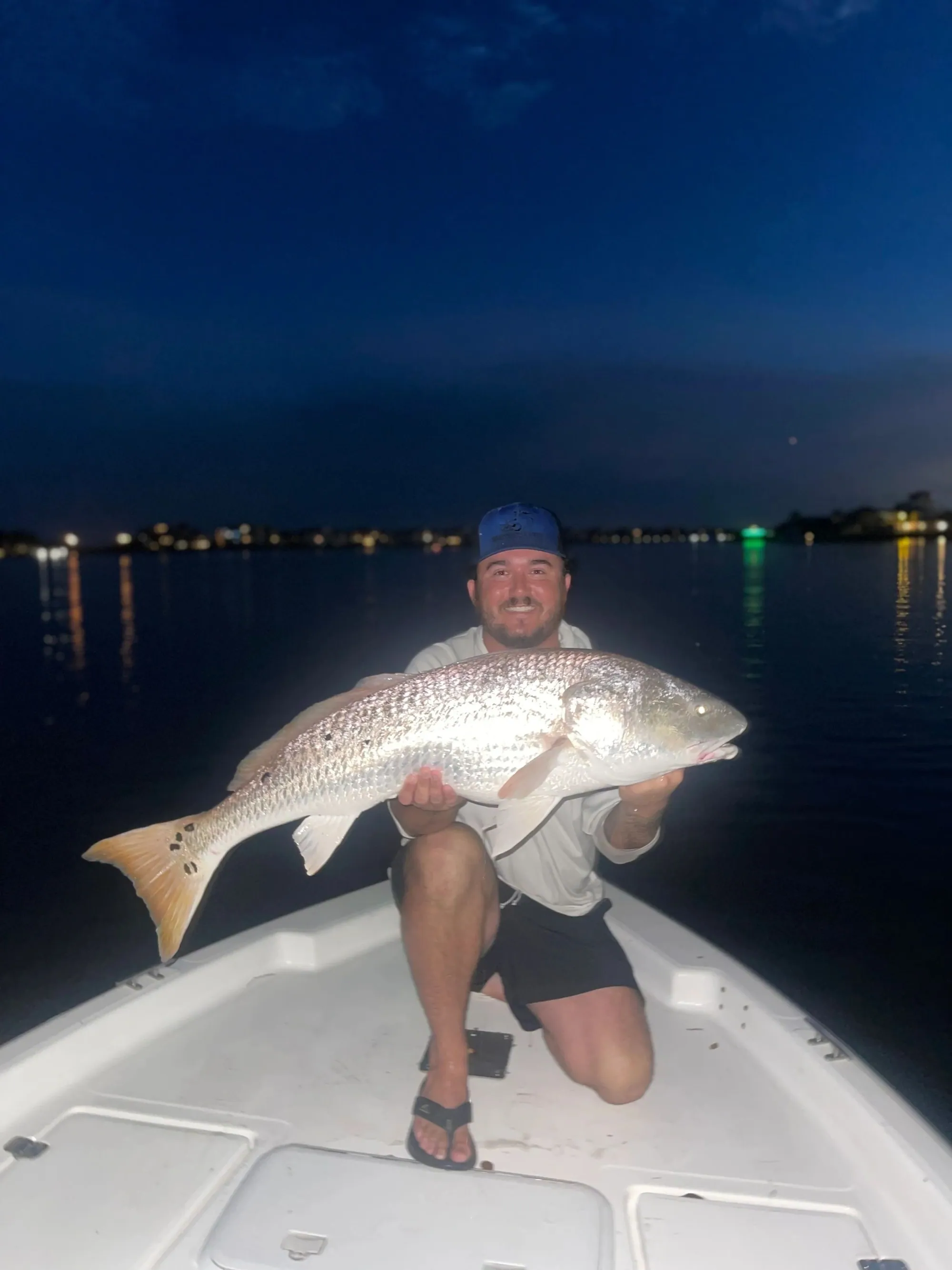 Ponce Inlet lighthouse view from an inshore fishing charter