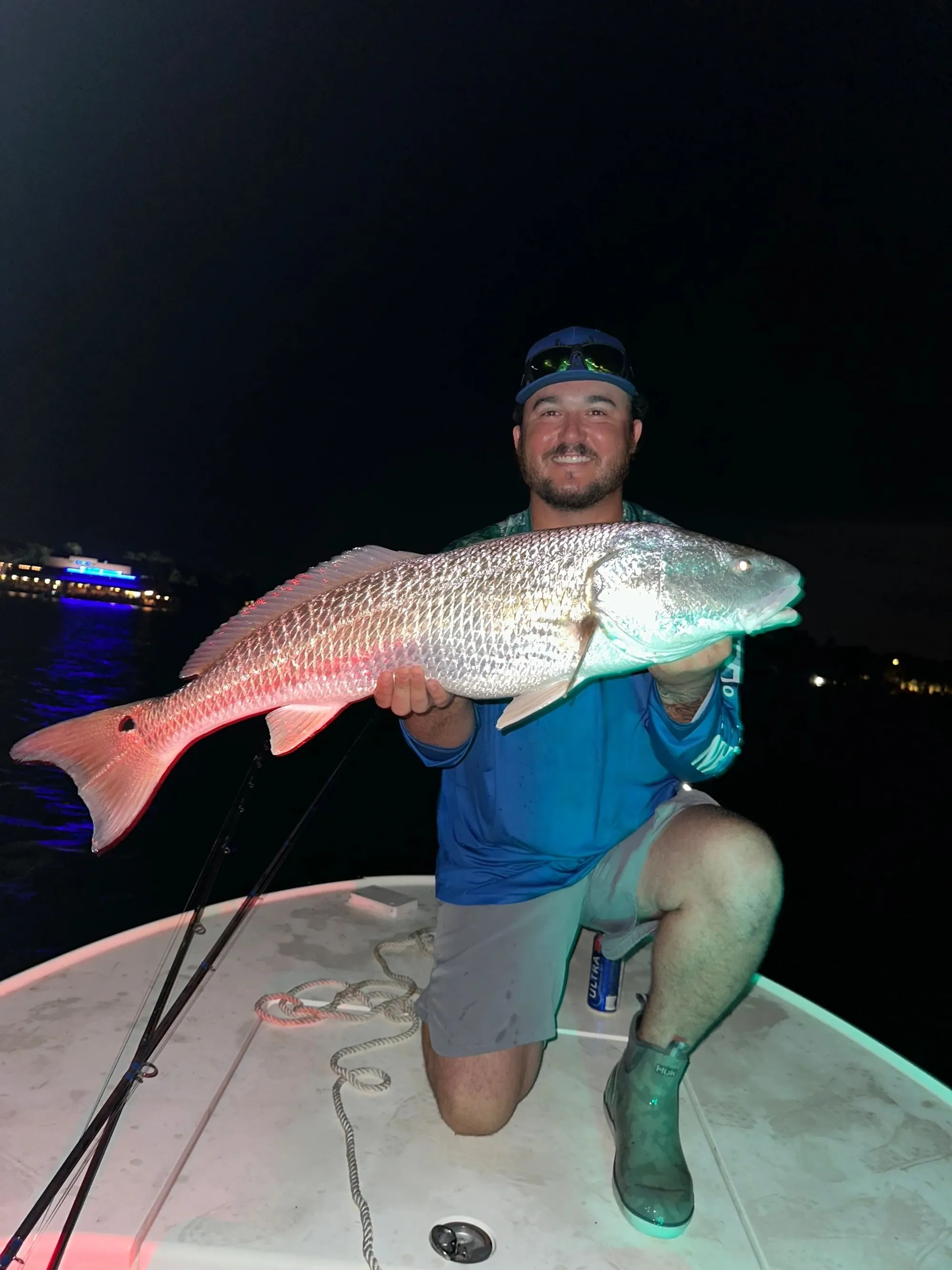 Trophy redfish landed near the New Smyrna Beach beaches