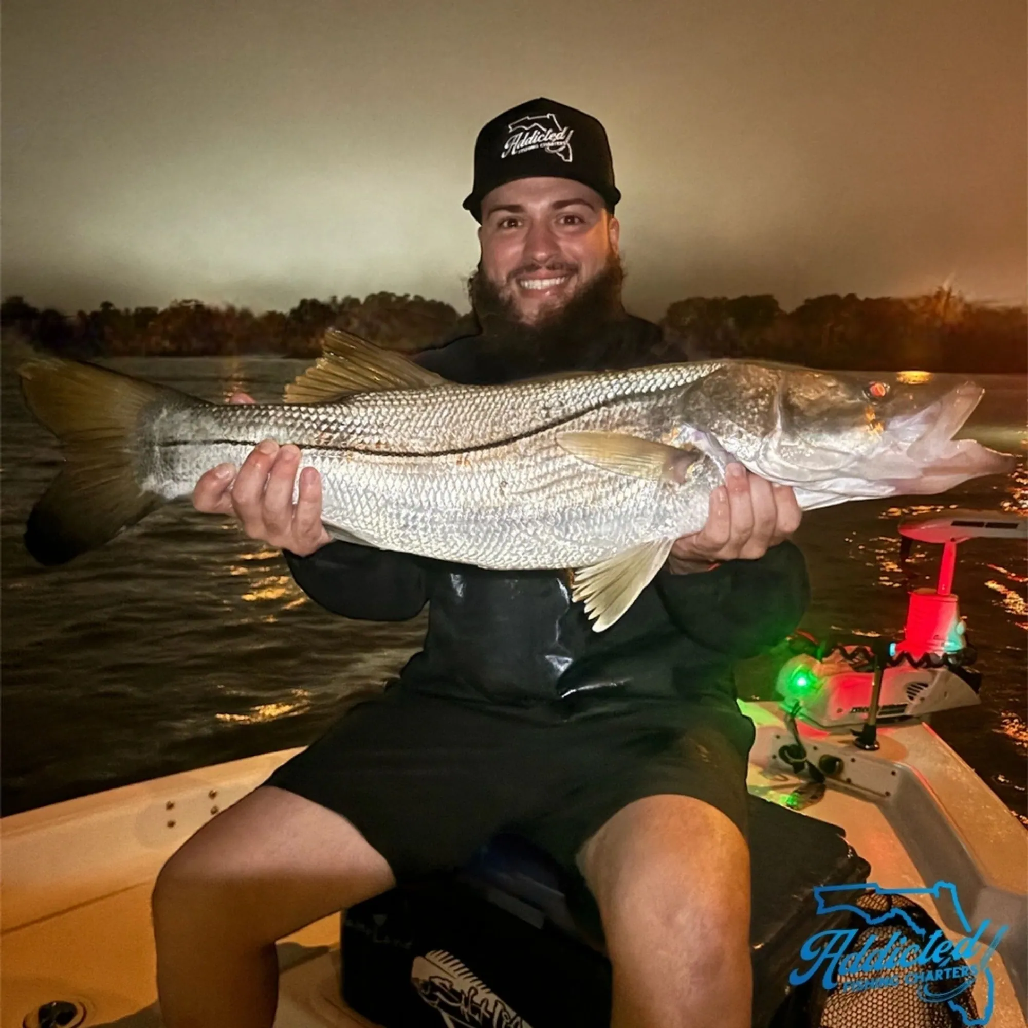 Captain Brenden Mora with a trophy catch on the boat