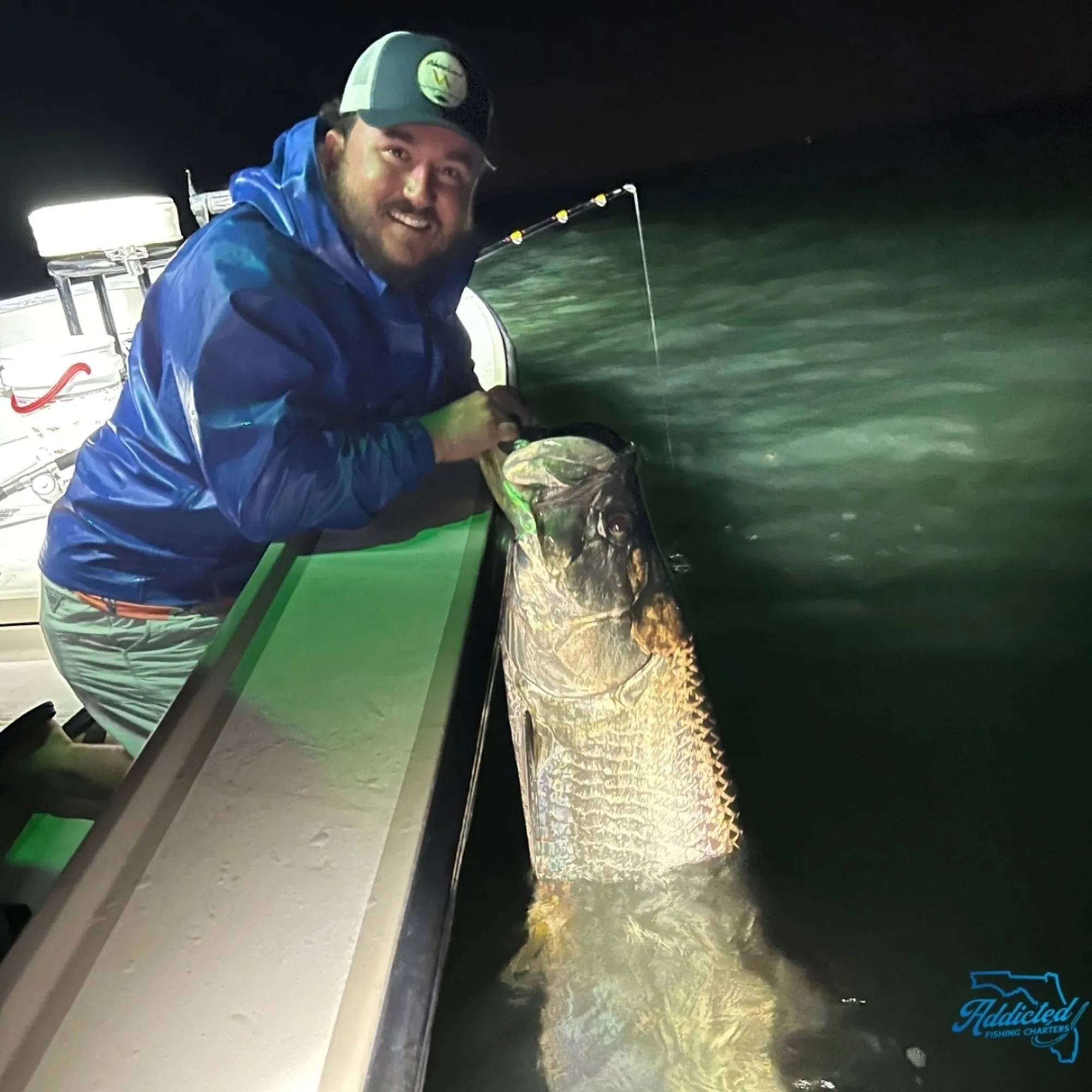 Topwater strike on the Mosquito Lagoon flats